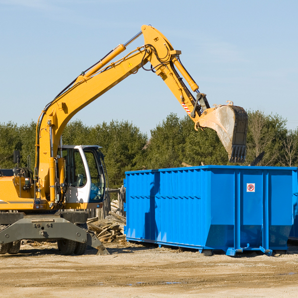 are there any restrictions on where a residential dumpster can be placed in Dorsey IL